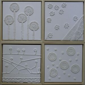 crochet, embroidery, ecosystem, forest, fungi, mycology, handcraft, enviroment